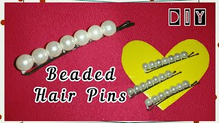 Diy Beaded Hair Clip | Hair Pins | Simple Hair Accesories | Love Carlos