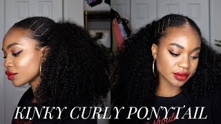 Kelly Rowland Inspired Kinky Curly Ponytail