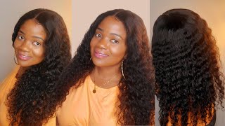 5X5 Deep Wave Closure Wig Install | Easy 5X5 Closure Wig Install Beginner Friendly (Wigmy Hair)