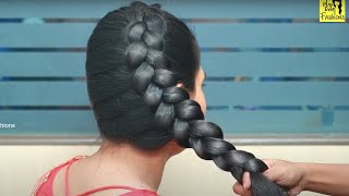 Bridal Hairstyles For Wedding/Party || Simple Hairstyles || Wedding Guest Hairstyles
