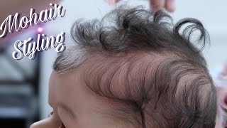 How To Style Rooted Hair| Reborn Doll Tutorial