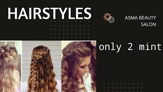 6 Easy Hairstyles For Girls Ii  Back Hairstyles  ||  Simple  Hairstyle For Party   Hairstyle ..