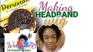 I Made My First Headband Wig || Jamaican Hair Stylist || The Dynamic Dd Girls