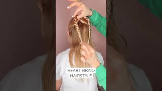 Heart Braid Hairstyle For Valentine'S Day  | Audrey And Victoria