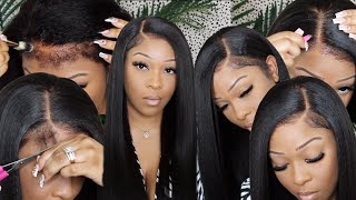 You Cant Tell Me This Isn'T My Hair  4C Kinky Edges With Natural Hairline | Melted Wig Install