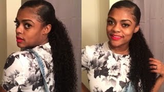 Curly Ponytail Using A Wig | Kasiamae Beauty