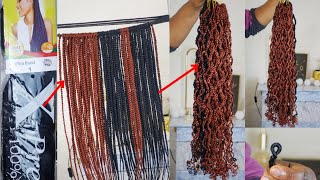 How To Pre Braided Crochet Braids / Crochet Boxbraid