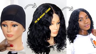 How To Make Wig Without Closure | Natural Looking Curly Crochet Wig Using Xpression Braiding Hair