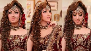 Bridal Hairstyle For Long Hair | Hair Style Girl For Wedding Hairdos | Kashees Hair Style