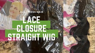 Aliexpress Affordable 4X4 Lace Closure Wig Straight Hair 22Inch Under $100 #Laceclosurewig