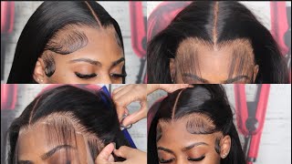 Buss Down Middle Part Frontal Wig Install Look & Learn Ft Kiss Love Hair