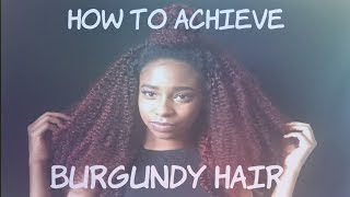 How To Get Burgundy Hair Ft Yvonne Kinky Curly Hair