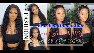 20 - 36Inch Wig Long Curly Wigs 13*6 Long Wavy Wig Curly Lace Front Wigs