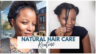 Easy Natural Hair Care Routine For 4C Hair || How I Have Been Able To Grow My Hair.