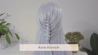 Easy Knotted Loop Crochet Braid Hairstyles For Long Hair