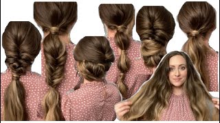 6 Easy Everyday Hairstyles For Medium And Long Hair!