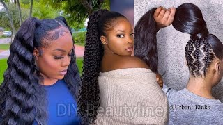  Hottest Sleek Ponytail Hairstyles Compilation Video 2023 #Hairstyle #Ponytail