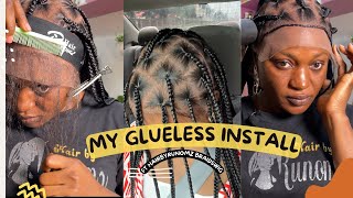 How To Install A Braids Wig Without Lace Glue
