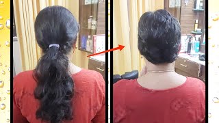 Haircut Transformation / Medium Hair To Boy Cut /Kalpana Trends