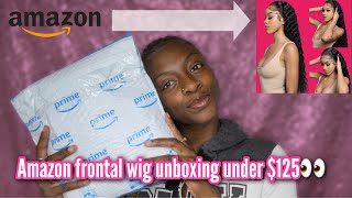 Amazon Water Wave Frontal Wig Under $125|| Zhuomei Beauty Hair Unboxing