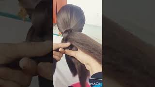 Very Simple Hairstyle For Medium Hair! #Shorts#Hairstyle #Viral !