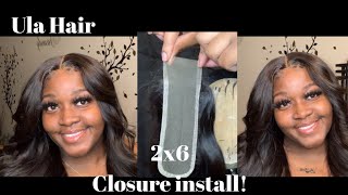2X6 Closure Straight Ula Hair