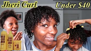 Jheri Curl #101 I Curly Perm My Short 4C Hair Under $40 Gina Curl