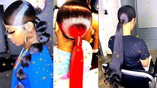 [S][L][A][Y] Baddie Ponytail Summer Hairstyles Compilationladies You Must Try This #Hairstyle #Ponyt