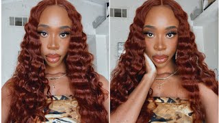 Must Have Reddish Brown Lace Closure Wig Ft. Unice Hair