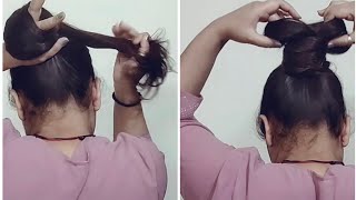 Easy Pencilstick Hairstyle For Long And Short Hair // Bunstick Hairstyle For Ladies #Pencilstick