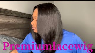 Premiumlacewig | Silky Straight Glueless Full Lace Wig | Initial Hair Review | It'Sme Trey Tv