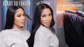 Glueless Closure Wig Install Like Scalp For Beginners