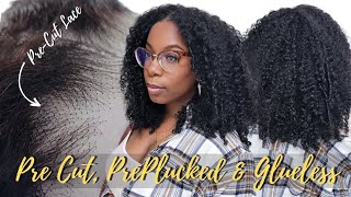 Pre Cut + Pre Plucked Beginner Wig Install Glueless No Baby Hair Mongolian Kinky Curly Curlyme Hair