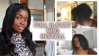 Full U Part Wig Install| Hair Self Care Routine