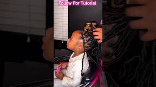 Faux Locs Restyle Tutorial | Starter Locs For Little Girls | Step By Step | Elfin Hair #Shorts