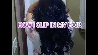 How I Clip In My Bellami Hair Extensions