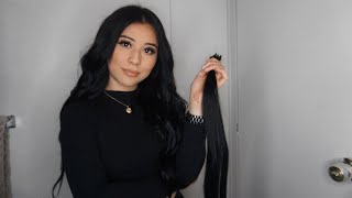 How To Clip In And Style Extentions | Bellami Hair