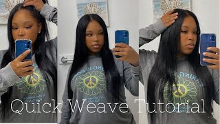 Easy Quick Weave Tutorial Ft Iseehair | Dede Kenora