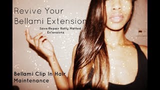Revive Your Bellami Extensions- Hair Extension Repair Technique- Transform Ratty Matted Hair!