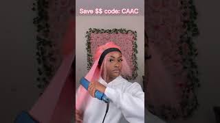 Fairy Pink Color Wig Install  #Viral Baby Pink 13X4 Lace Frontal Wig Review Ft.#Ulahair #Shorts