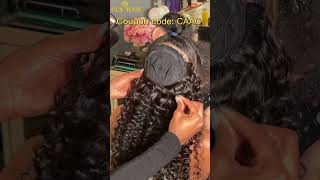 Affordable Human Hair Review  Half Up Half Down Quick Weave | 90S' Claw Clip Hairstyle Ft.@Ulah