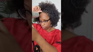 Real Natural ! My First Afro Lace Wig  Spiced It Up With Cornrows Install & Style Idnhair