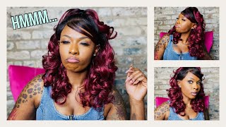 Issa No For Me... Zury Sis Beyond Synthetic Half Up/Down + Sb Bang Hd Lace Front Wig - Lf-Sb Teen