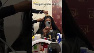 How To Silky Bone Straight Hair Half Braids On 13X4 Melt Hd Lace Straight Wig Tutorial Ft.@Ulahair