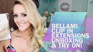 Bellami Clip In Extensions Unboxing / Review / First Impressions + Free Faux Ponytail