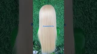 Where To Find Double Drawn Raw Virgin Hair Hd Lace Frontal Blonde Hair Wig ?+8615963274457