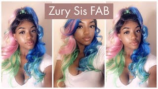 Zury Sis Fab: Som Rt Rainbow Wig Review| $30 Cheap High Quality Wig