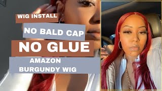Amazon Burgundy Wig | Lulasess 13X4 Wig Install & Review