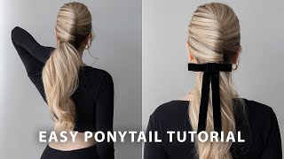 How To Easy French Twist Ponytail Hairstyle