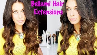 Bellami Hair Extensions Tutorial - Review - How To Clip In Extensions And Style Wavy Boho Hair
